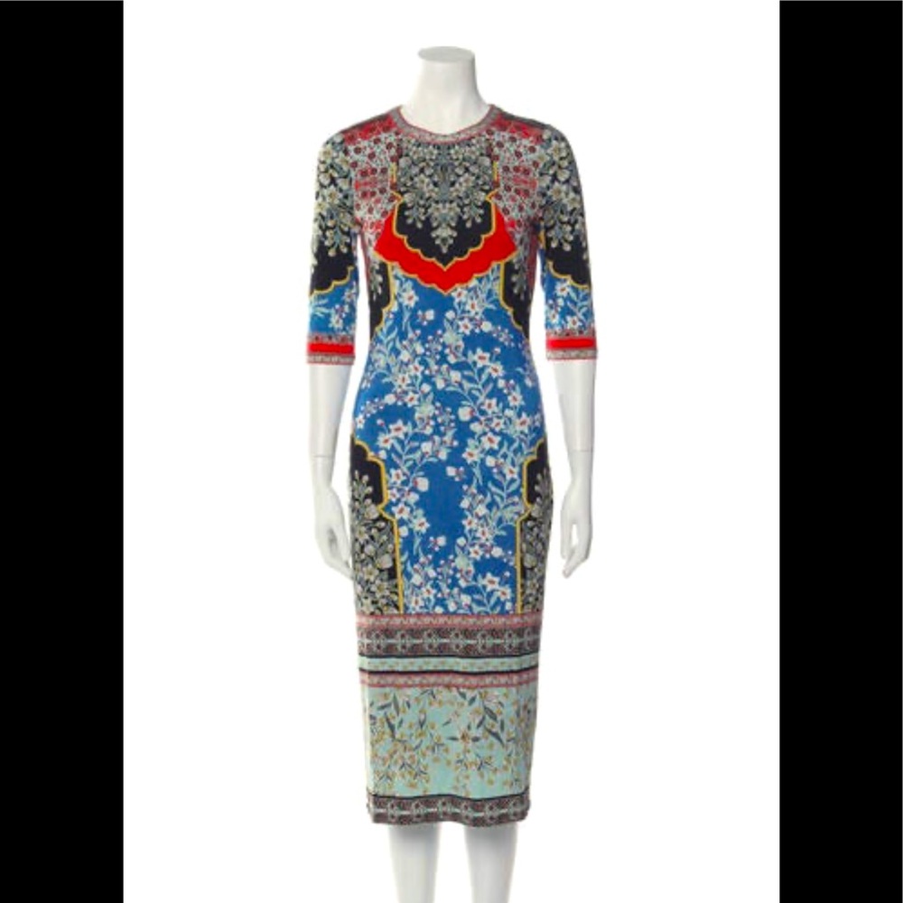 Alice + Olivia Floral Print Bodycon Dress